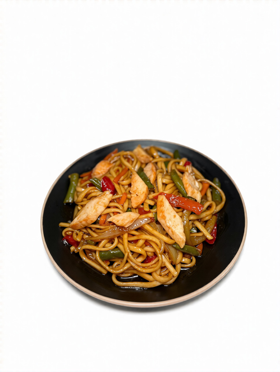 Удон с курицей(Терияки соус)