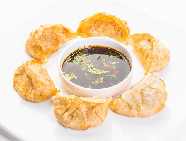 Жареные пельмени по-корейски