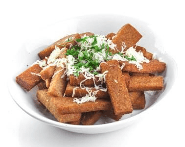 Гренки с чесноком и сыром