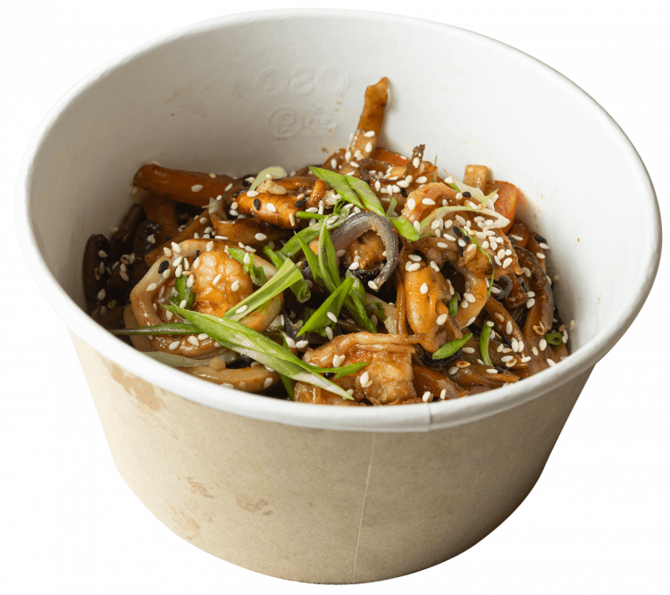 Лапша удон с морепродуктами