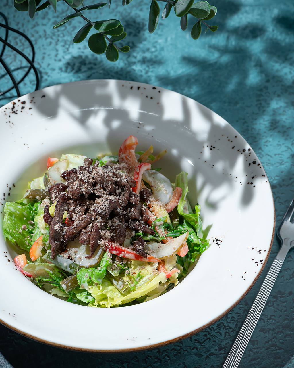 Салат с говядиной