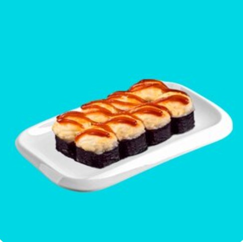 Ролл Запеченный Salmon с угрем кожаный