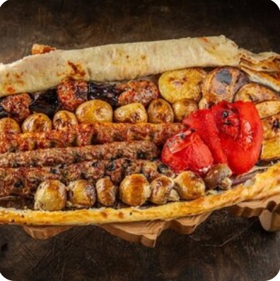 Ассорти люля-кебаб в хлебном коконе