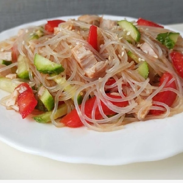 Фунчоза с курицей