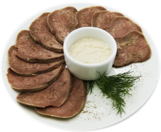 Говяжий язык с хреном