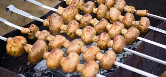 Шампиньоны на углях