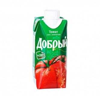 Сок Добрый Томатный 0,33л