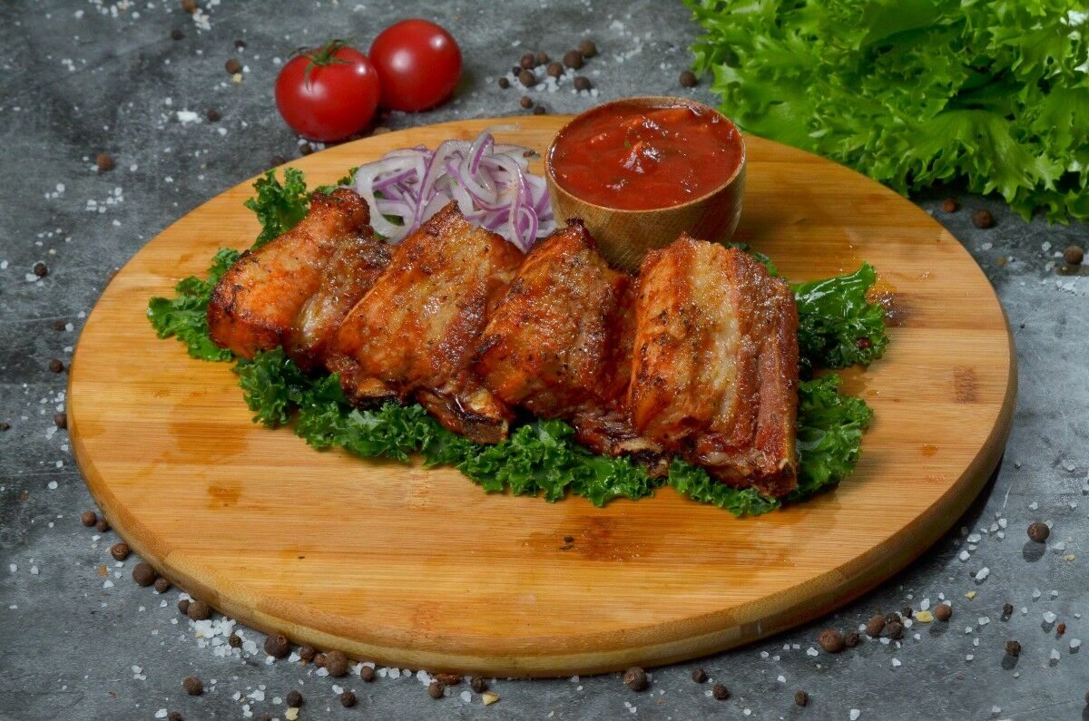 Шашлык из свиных ребрышек по-королевски