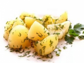 Картофель отварной с укропом