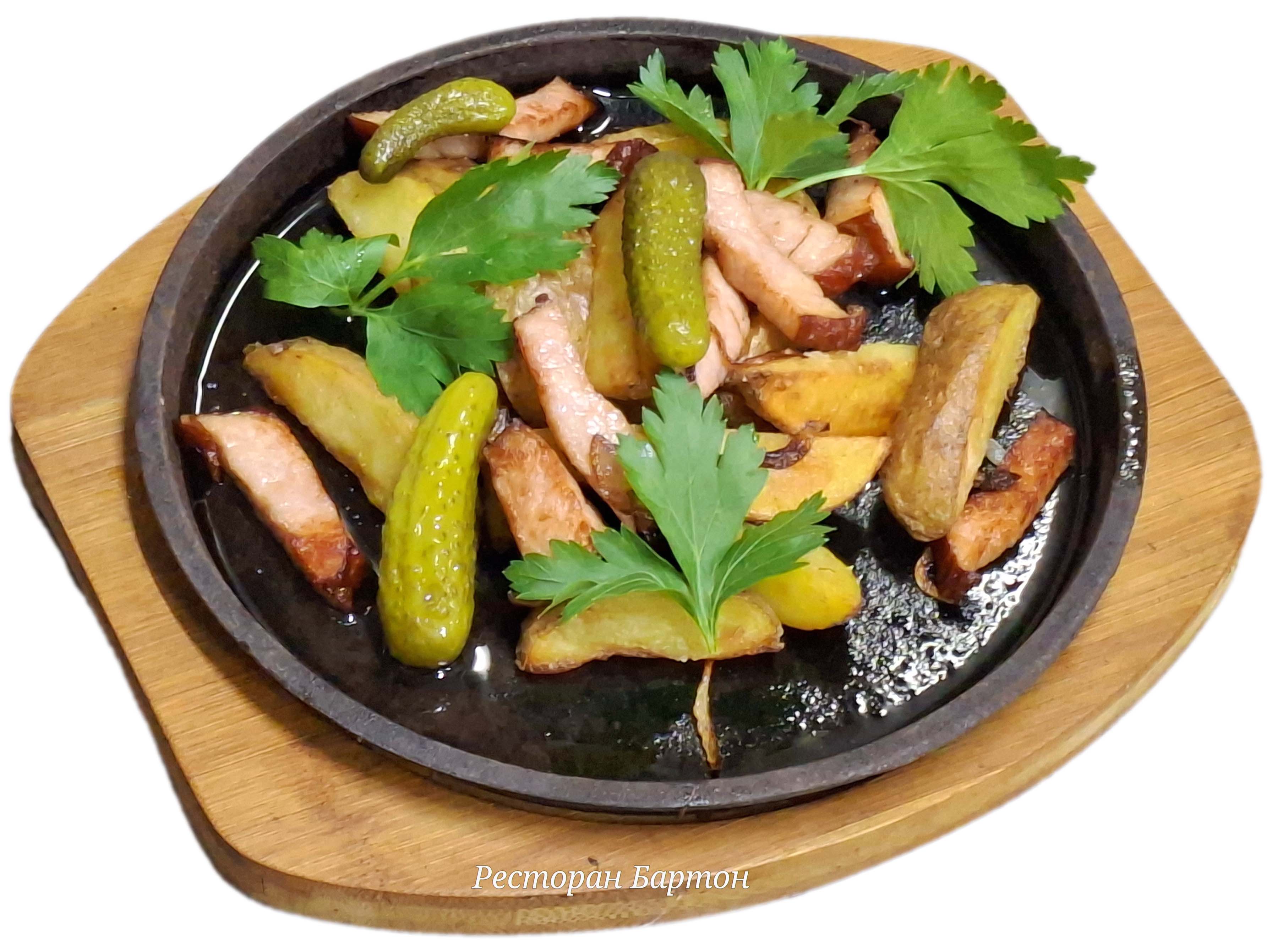 Картофель запечённый с беконом