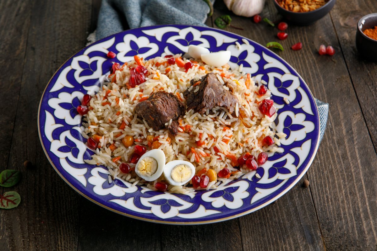 Плов праздничный с говядиной