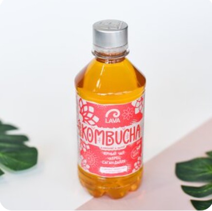 Комбуча Lava на черном чае (Чабрец, саган-дайля)