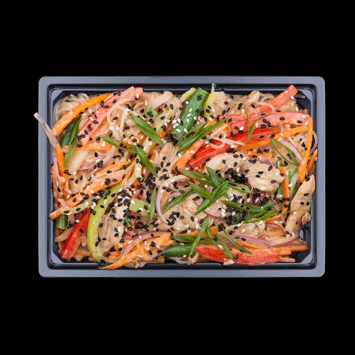 Wok лапша фунчоза+ говядина