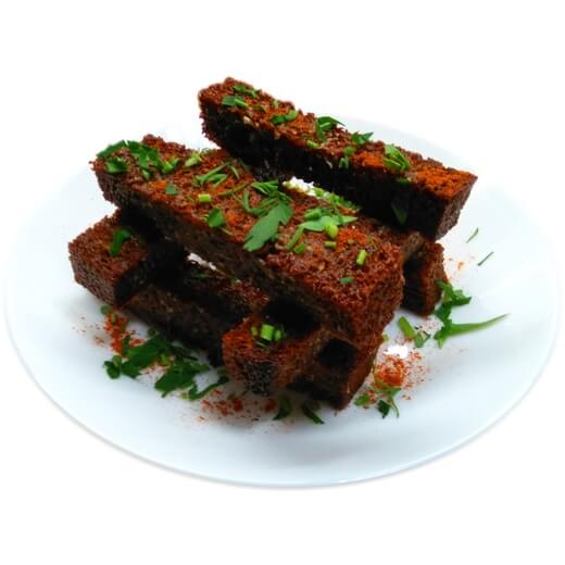 Гренки бородинские с чесноком
