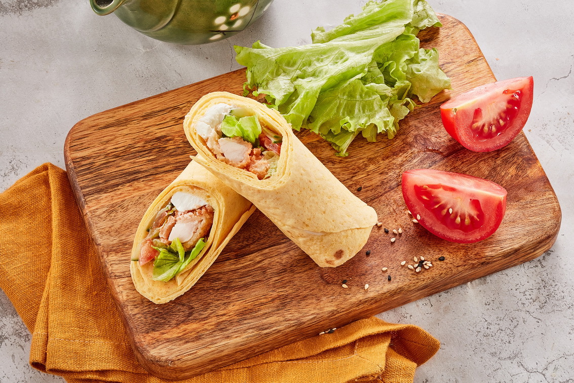 Рап-ролл с хрустящим цыпленком