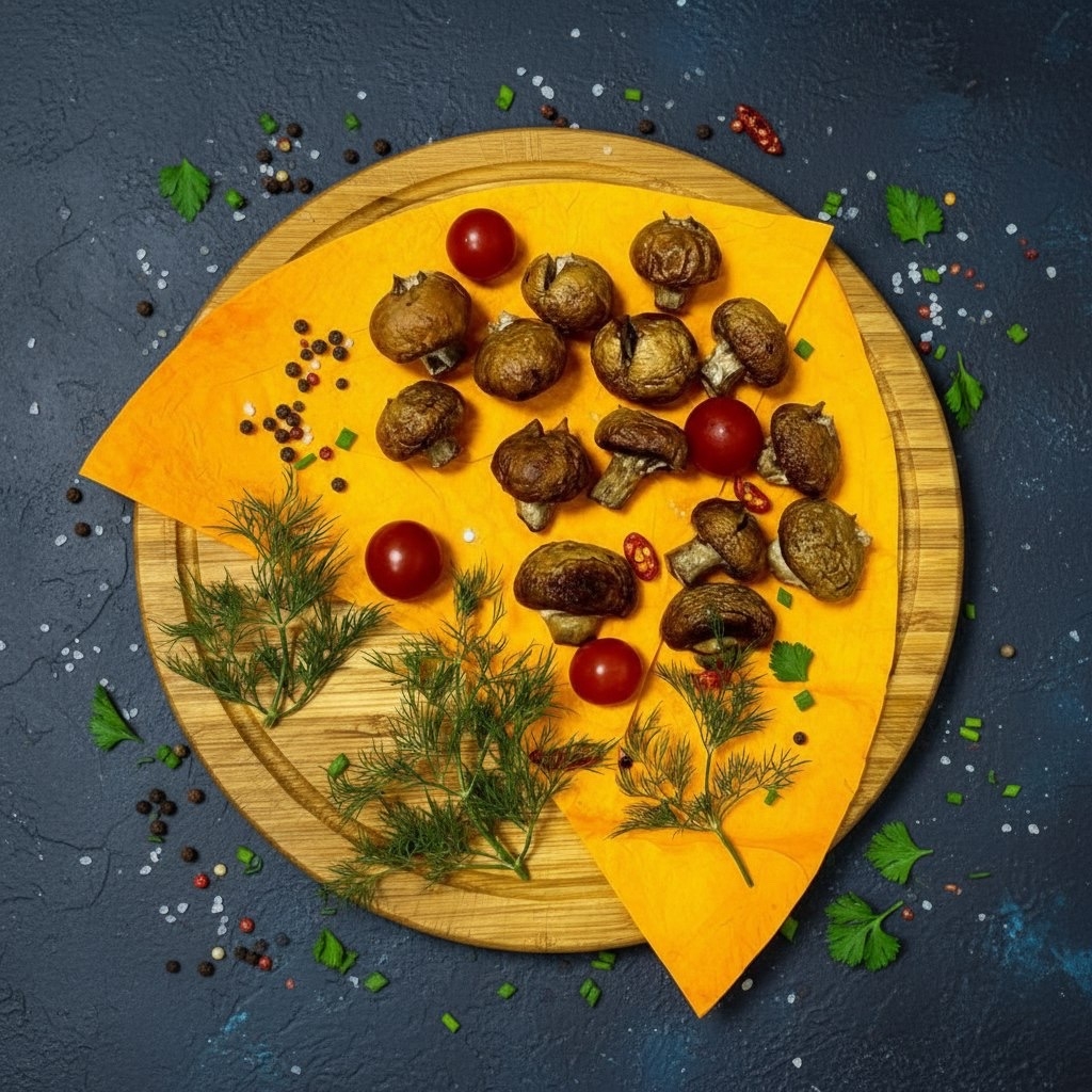 Шампиньоны на мангале