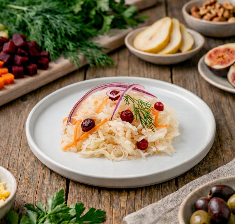 Салат из квашеной капусты