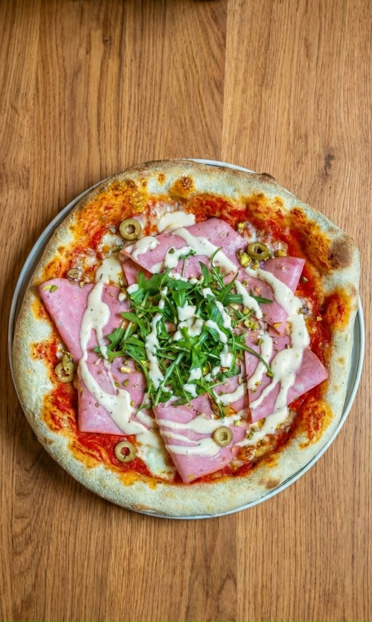 Пицца с мортаделлой и фисташкой 22см