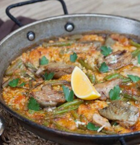Паэлья с уткой