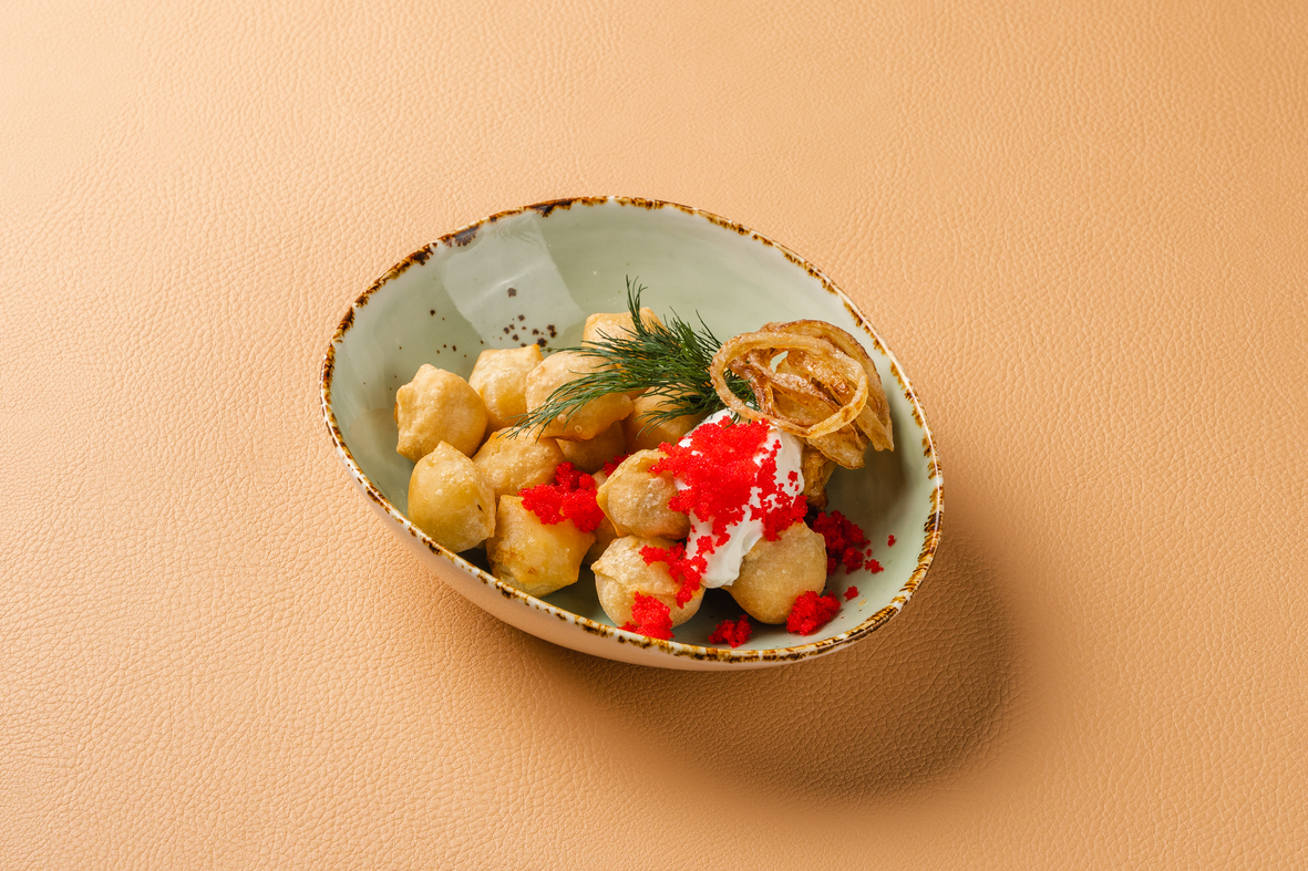 Пельмени щука жареные