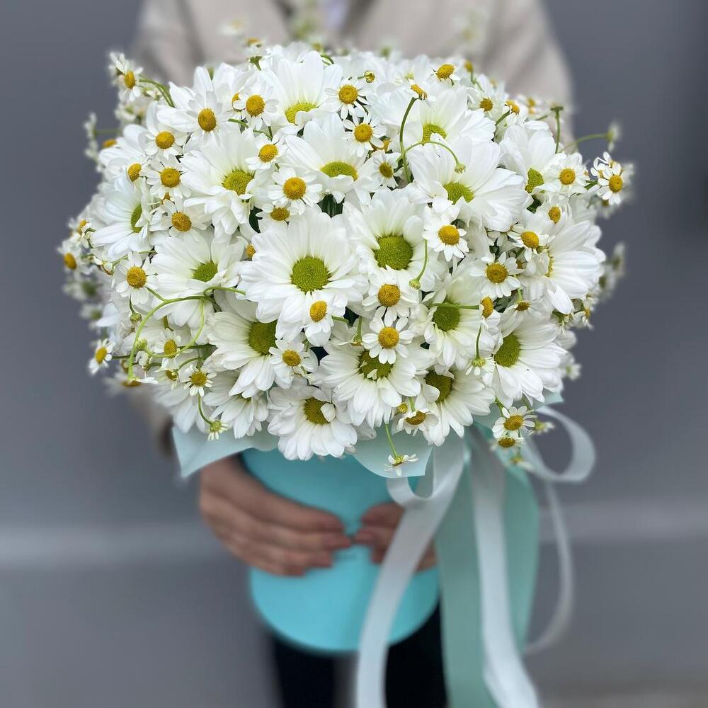 Ромашки в коробке