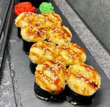 Запеченный с мидиями 