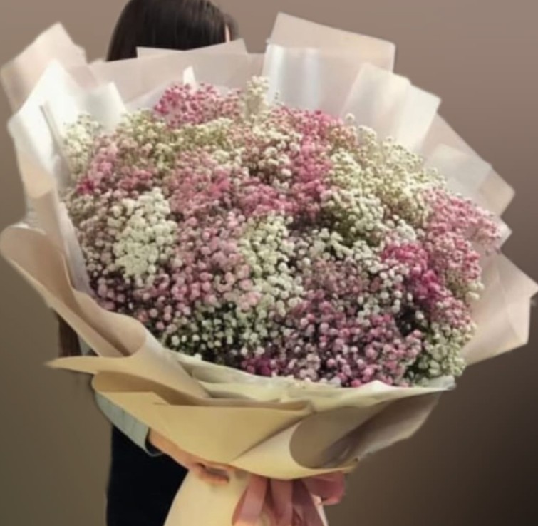 Букет гигант из гипсофилы