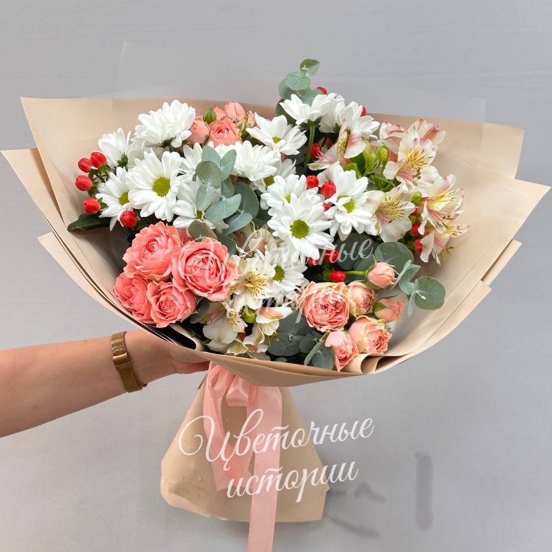 Букет «Подписка Лето с ромашками»