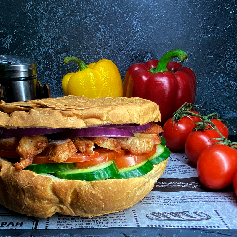 Донер BBQ с курицей