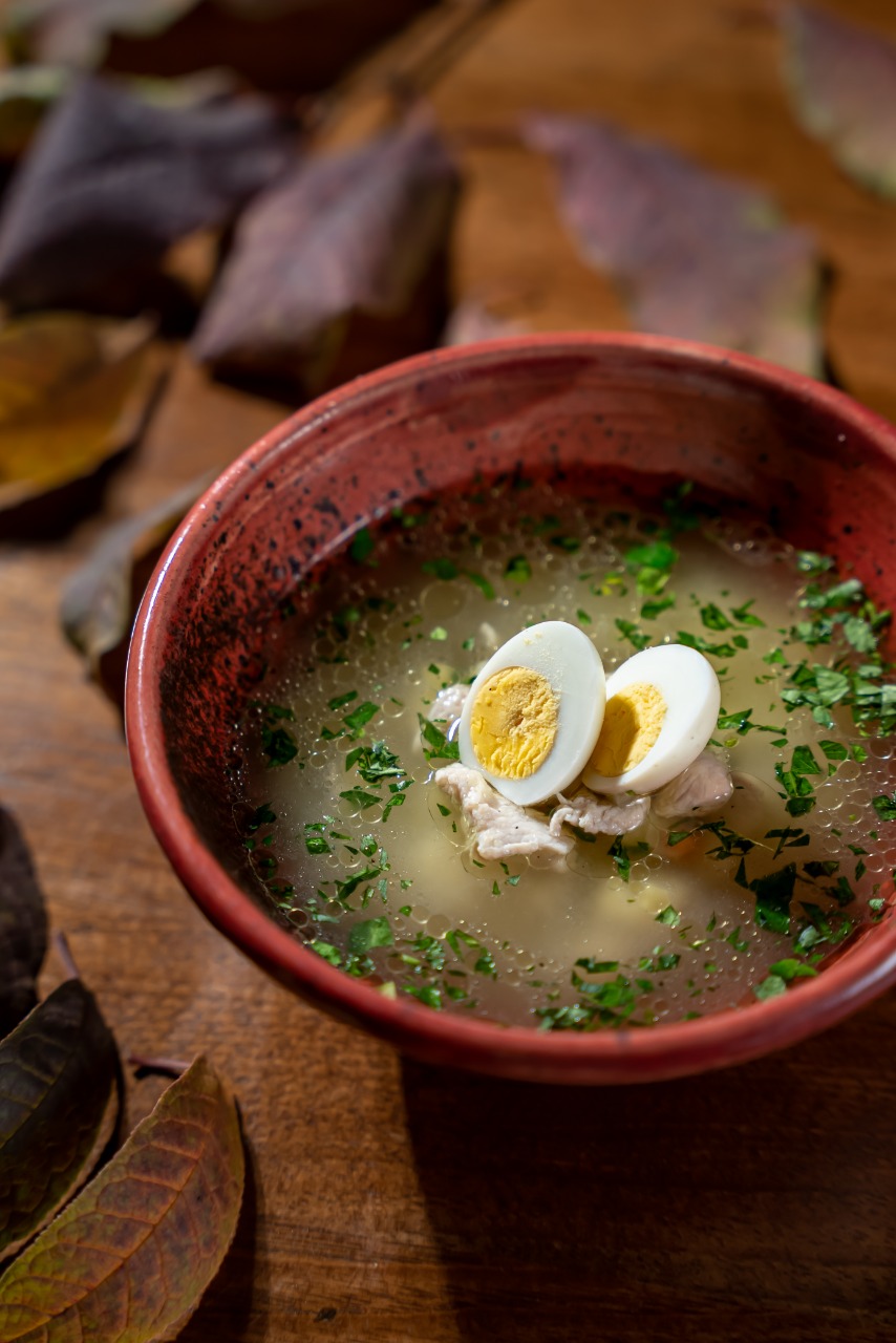 Куриный бульон с лапшой