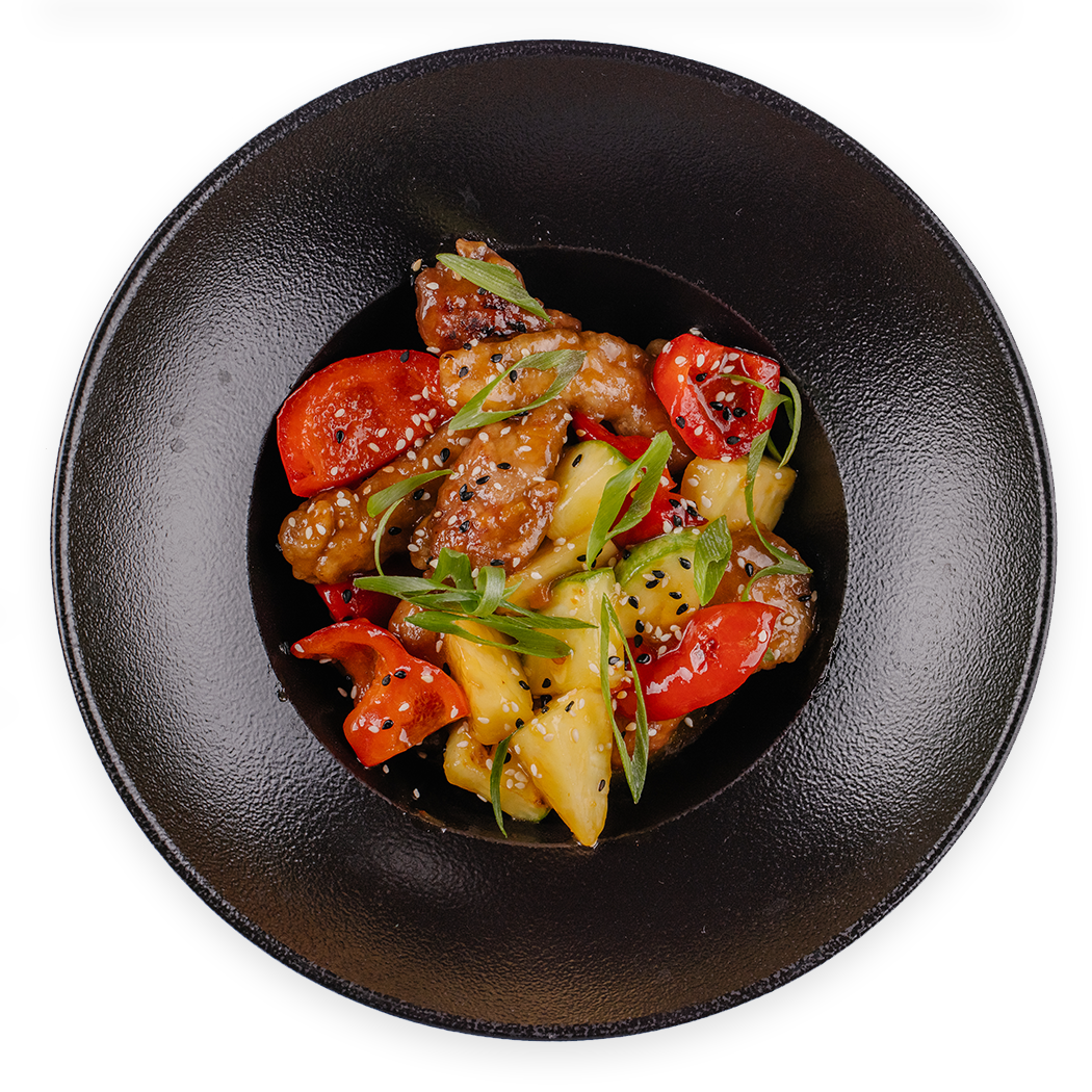 Свинина в кисло-сладком соусе