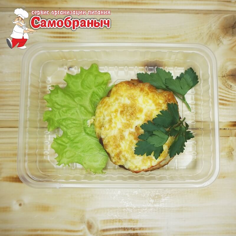 Бифштекс куриный с сыром и помид. 100гр