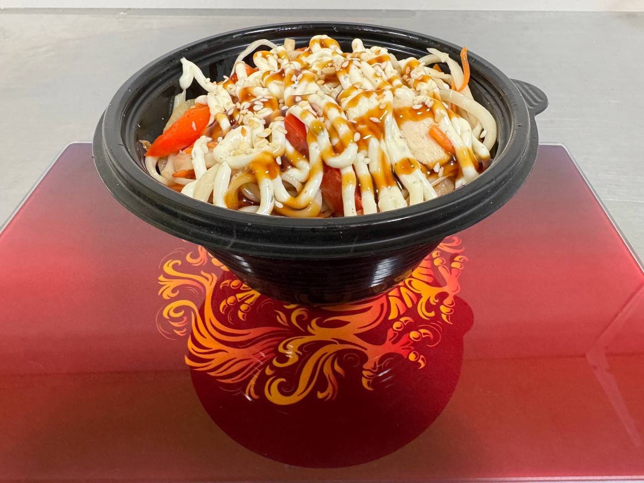 Яичный Удон с Курицей 