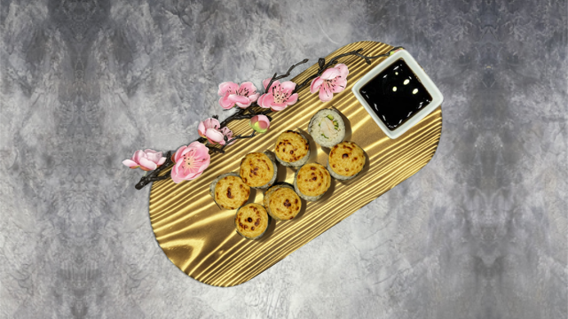 Макий с креветкой (грибной)