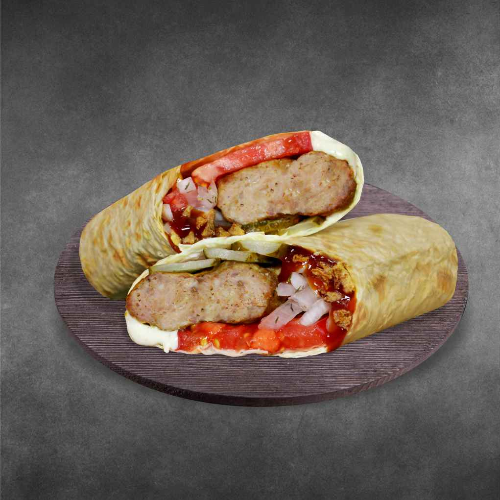 Кебаб в лаваше барбекю