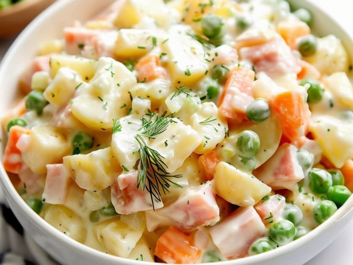 Оливье с курицей