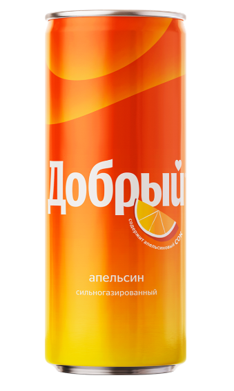 Напиток ДОБРЫЙ "Апельсин с витамином С" сильногазированный [AT]