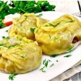 Манты с говядиной и бараниной 1 кг