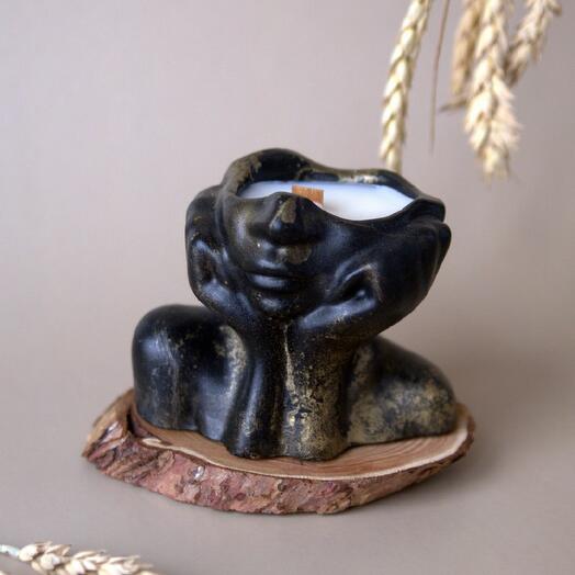 Аромасвеча в кашпо Девушка