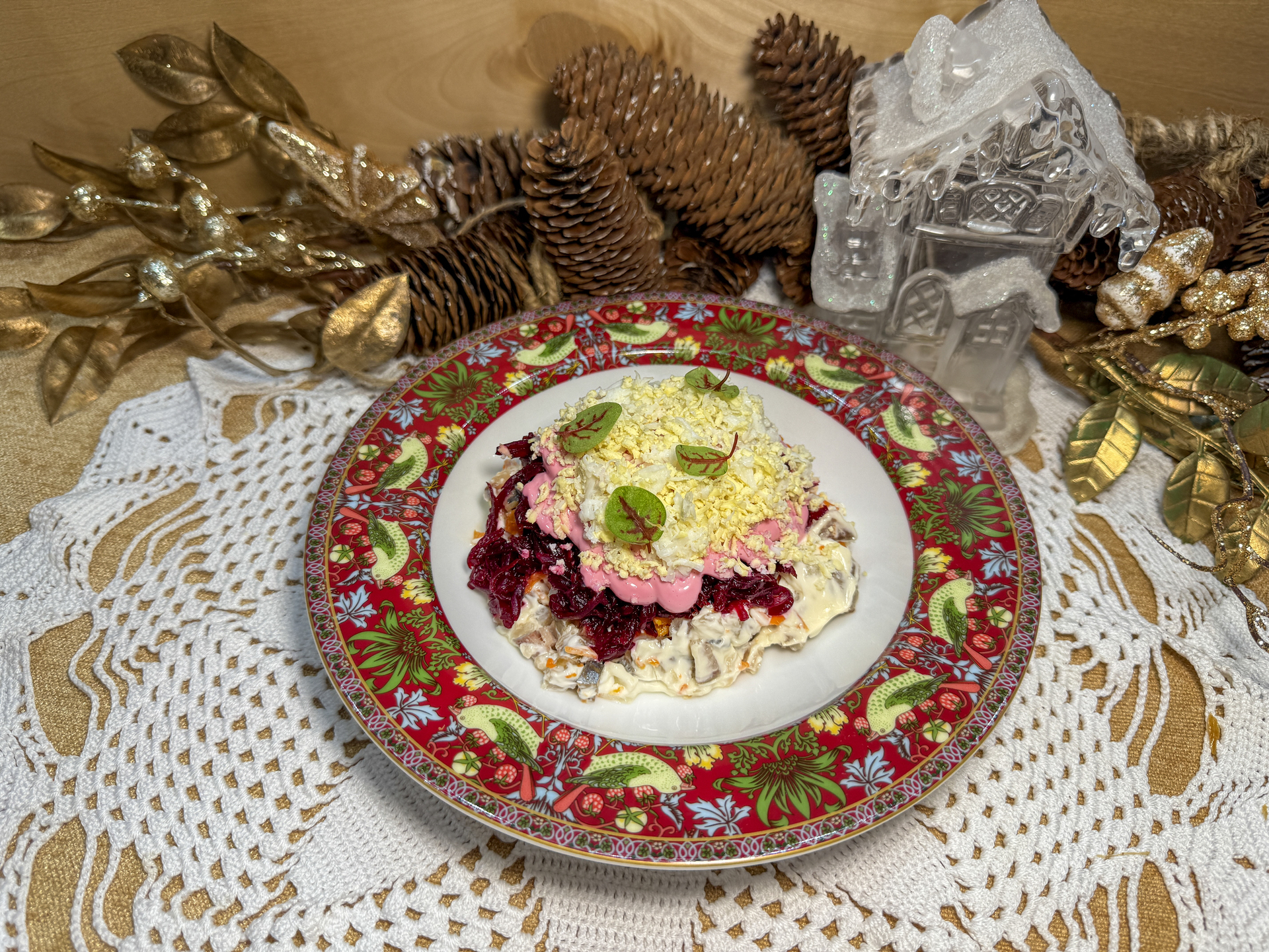 "Ленивая" сельдь под шубой