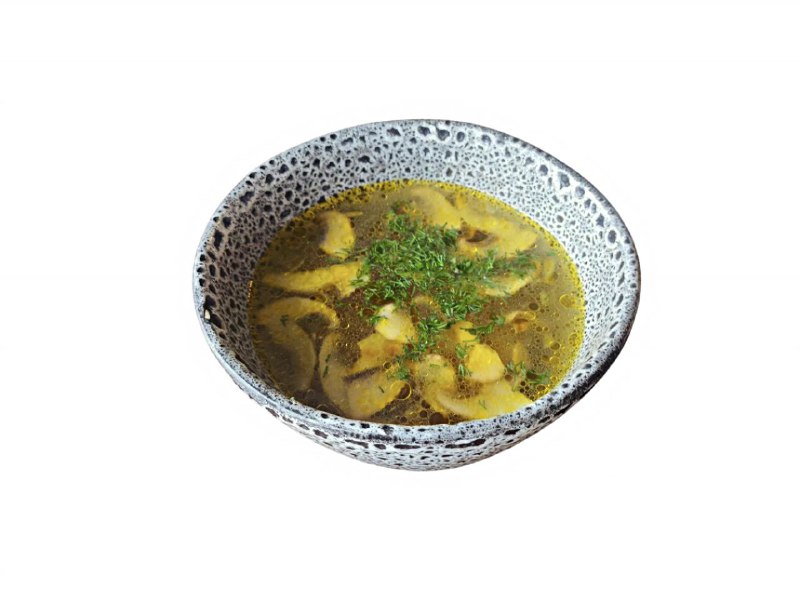 Суп грибной с перловкой