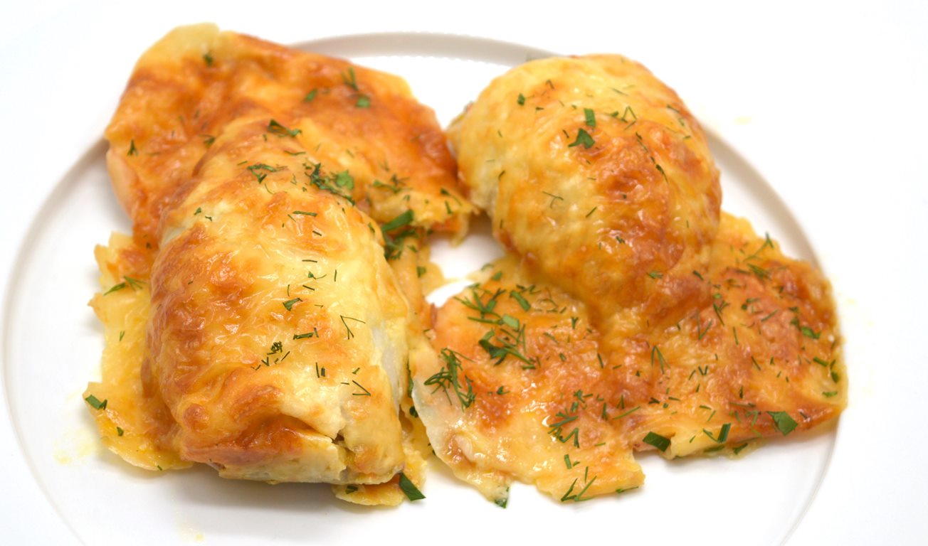 Кальмар фаршированный грибами