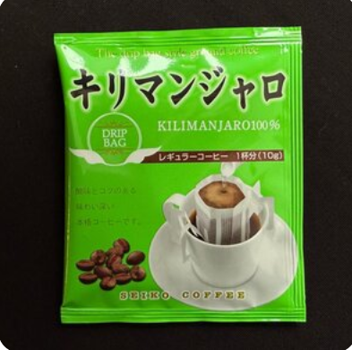 Японский кофе в дрип-пакете Seiko Kilimanjaro