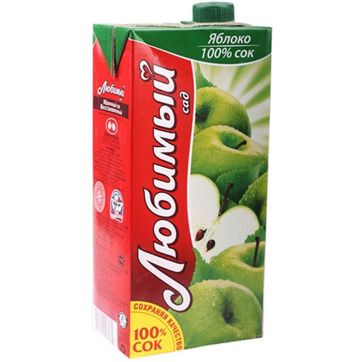 Сок Любимый яблоко 1 л