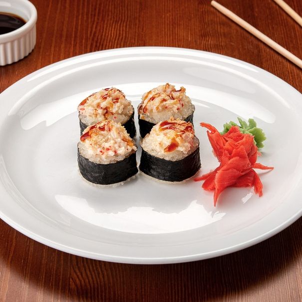 Запечённые с шапкой краба 8 шт