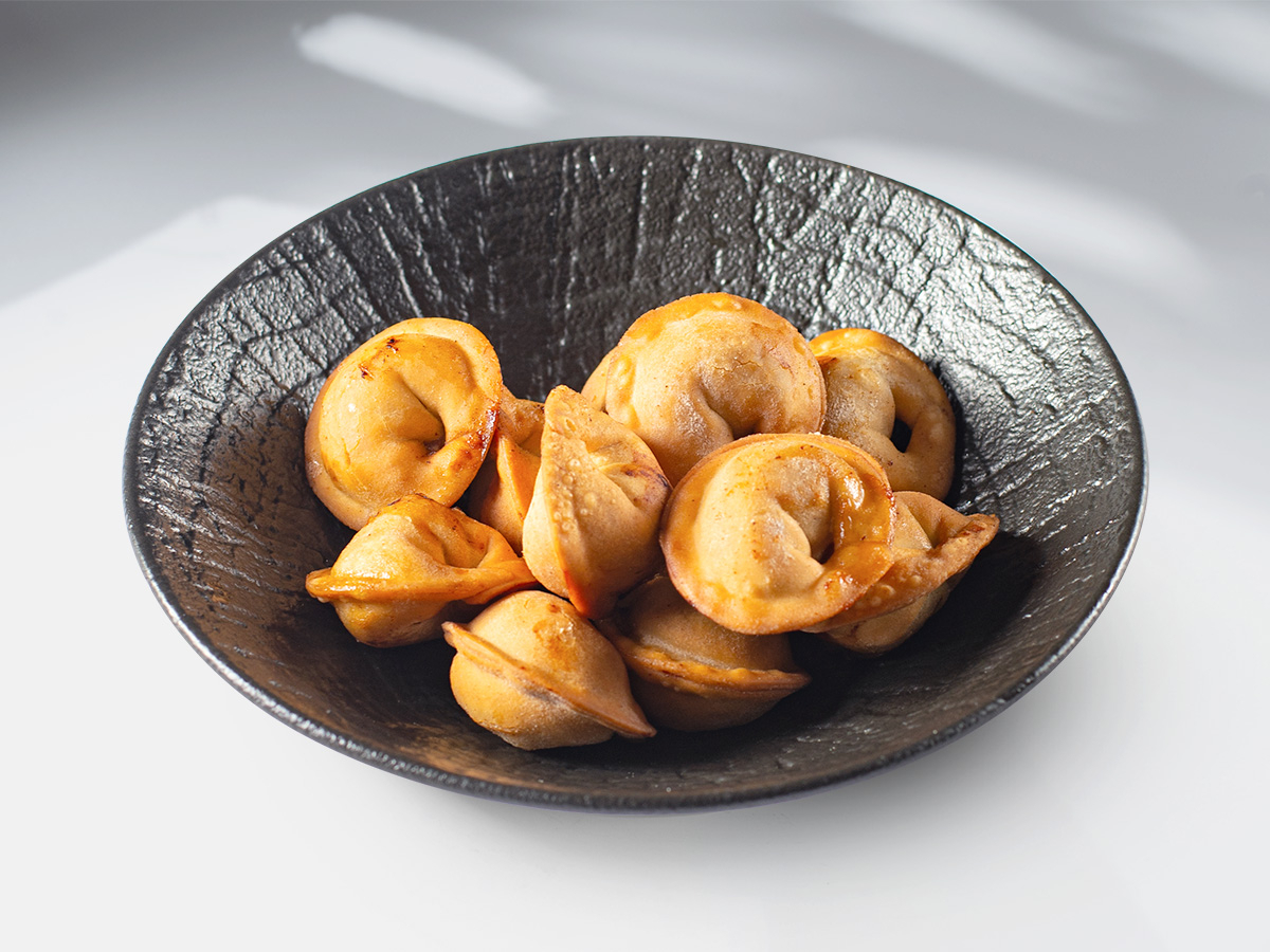 Жареные пельмени