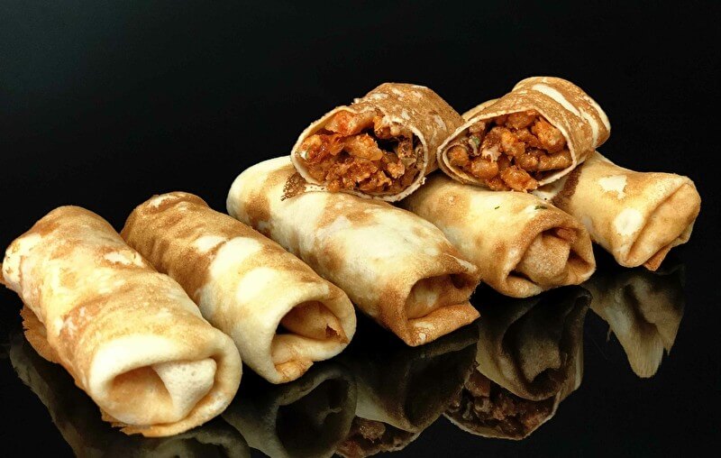 Блинчики с мясным фаршем 6 шт.