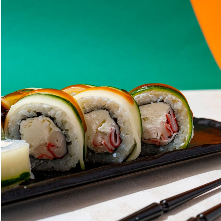 Грин ролл с крабом