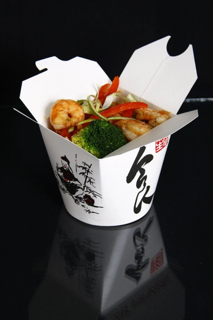 Удон с креветками