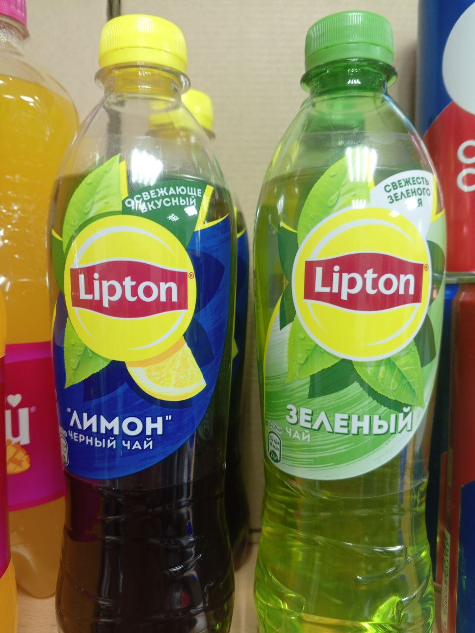 Липтон лимон черный чай